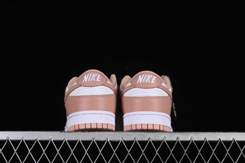 Nike Dunk Low SB Casual Sneakers with Knit Cat and Rose Pink Design - DD1503-118