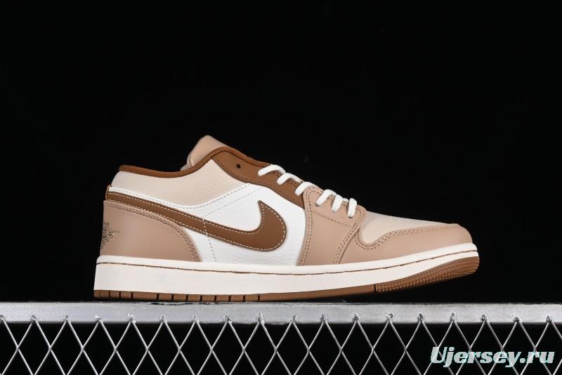 Nike Air Jordan 1 Low AJ1 Khaki Yellow Low-Top Casual Lifestyle Sneakers - HF5753-221