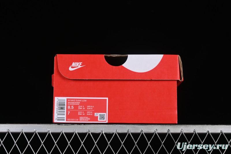 Nike Dunk Low SB Casual Sneakers with Knit Cat and Rose Pink Design - DD1503-118