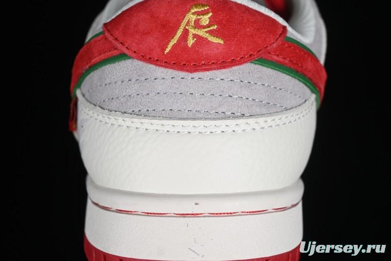 Nike SB Dunk Low Chinese New Year Limited Edition - Lucky Red Anniversary Custom Low-Top Casual Sneakers - CR8033-506