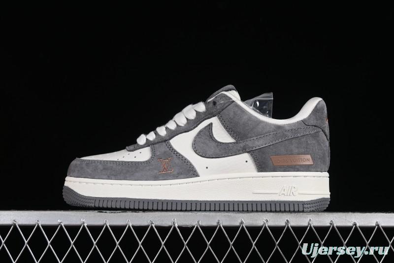 Nike Air Force 1 '07 Low LV Collaboration - Beige Grey Pigskin Casual Sneakers - HD1968-011
