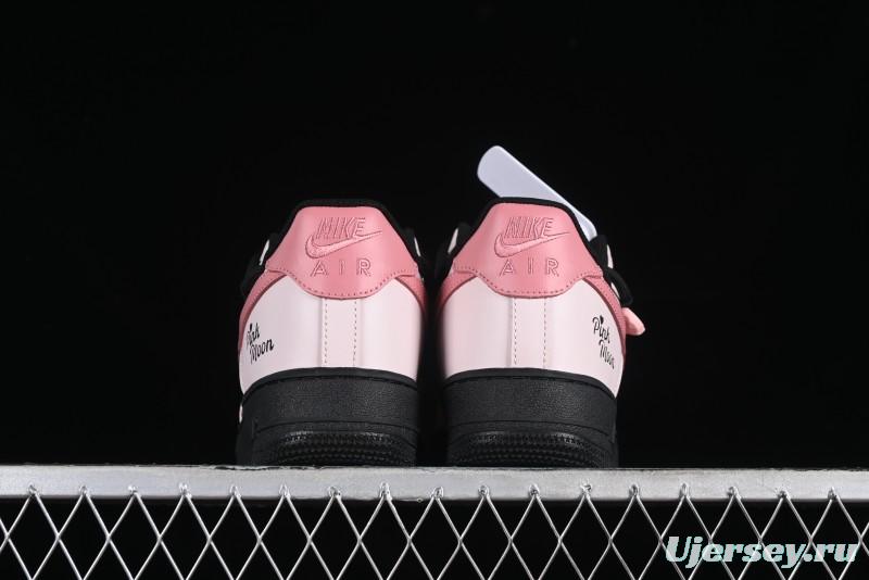 Nike Air Force 1 '07 Low Custom Anime Theme Black Sugar Heart Casual Sneakers with Lace-Up - ZH0316-012