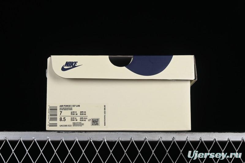 Nike Undefeated Air Force 1'07 Low Casual Sneakers in Deep Blue with Custom Leather and Reflective Details - UN2395-522