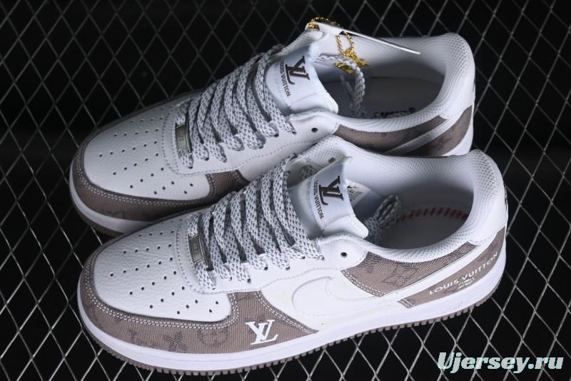 Nike Air Force 1 '07 Low Custom Casual Sneakers with Full-Length Air Cushion - CW2288-111