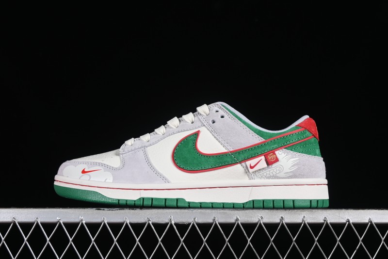 Nike SB Dunk Low Chinese New Year Limited - Azure Dragon Anniversary High-End Custom Low-Top Casual Skate Shoes - CR8033-505