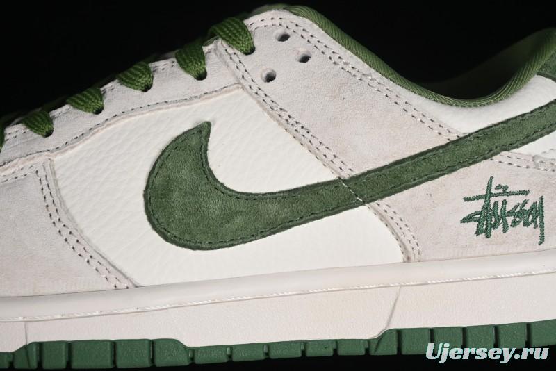 Stussy x Nike SB Dunk Low Retro Premium Casual Sneakers - DQ1098-340