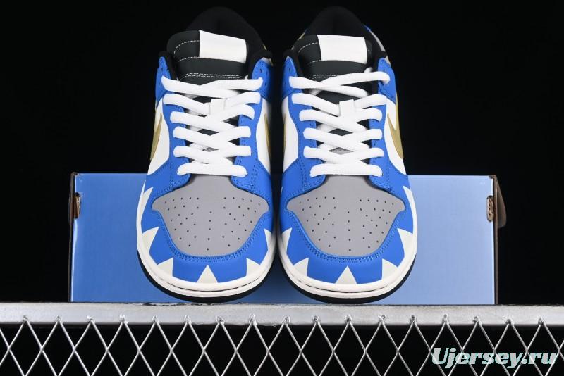 Nike SB Dunk Low Power Rangers Triceratops Colorway Low-Top Casual Skateboarding Shoes - ZZ1998-007