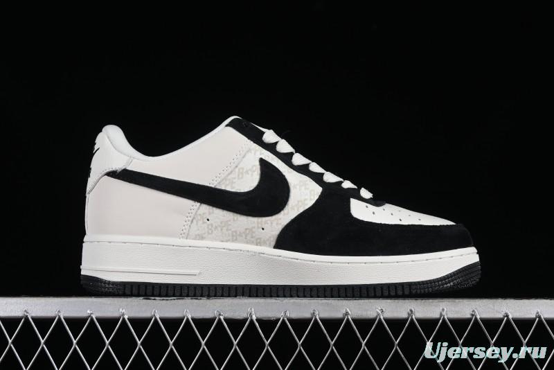 Nike Air Force 1 '07 Low BAPE Collaboration - White Black Camo Casual Sneakers - BA8806-845