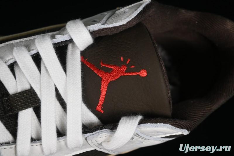 Nike Travis Scott x Jordan Cut The Check AJ1 Basketball Shoes with Velcro Design - FZ8117-100