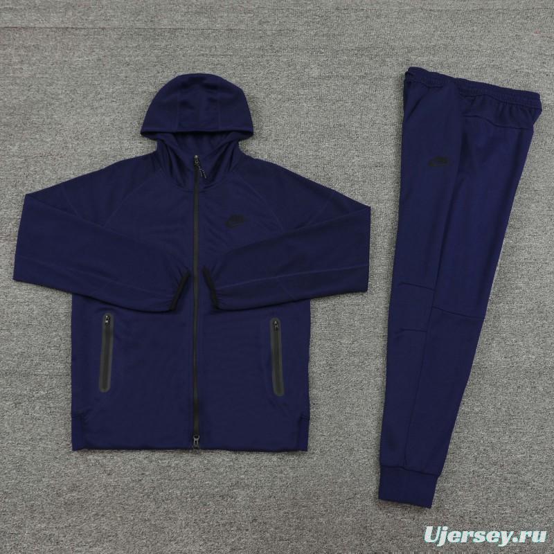 24/25 Nike Navy Hoodie Full Zipper Jacket +Long Pants