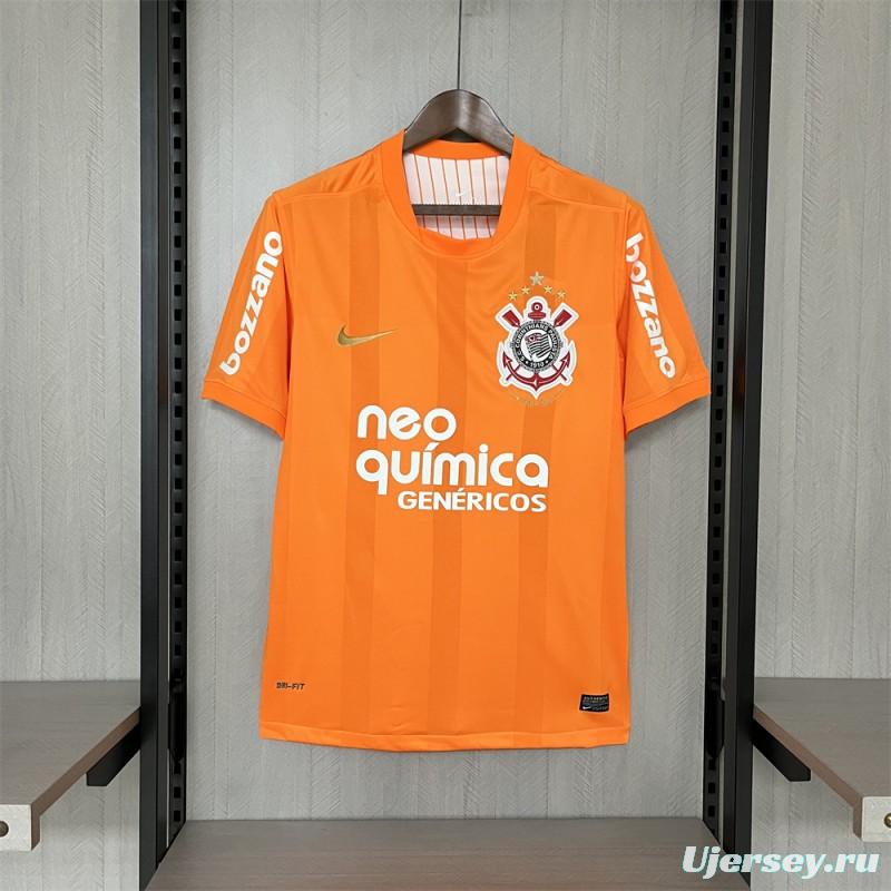 2010 Retro Corinthians Goalkeeper Orange Jersey