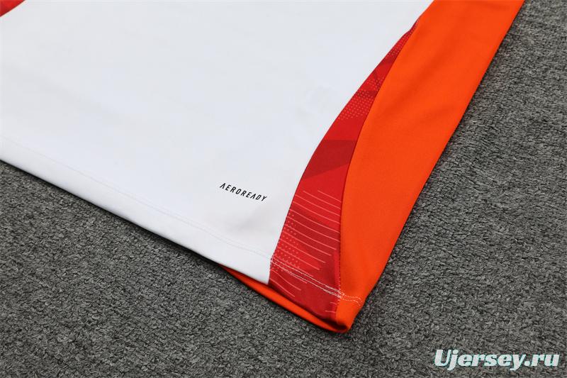 2024 Japan White Half Zipper Jacket+Long Pants