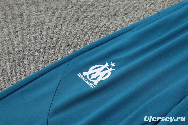 24/25 Olympique Marseille Lake Green Half Zipper Jacket+Long Pants