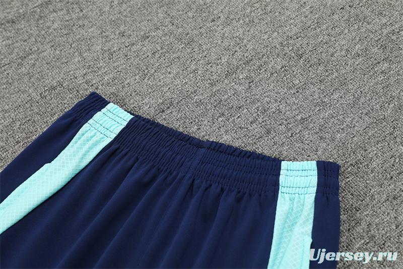 24/25 Arsenal Blue Half Zipper Jacket+Long Pants