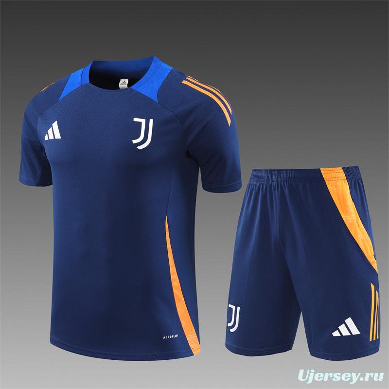 24/25 Juventus Navy Short Sleeve Jersey+Shorts