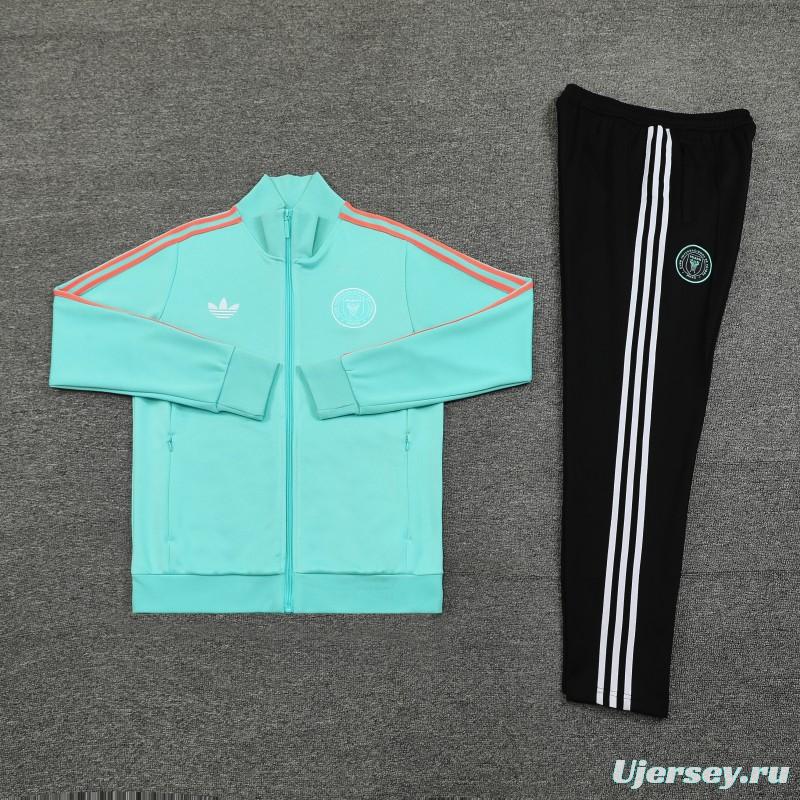 24/25 Inter Miami Green Full Zipper Jacket +Long Pants