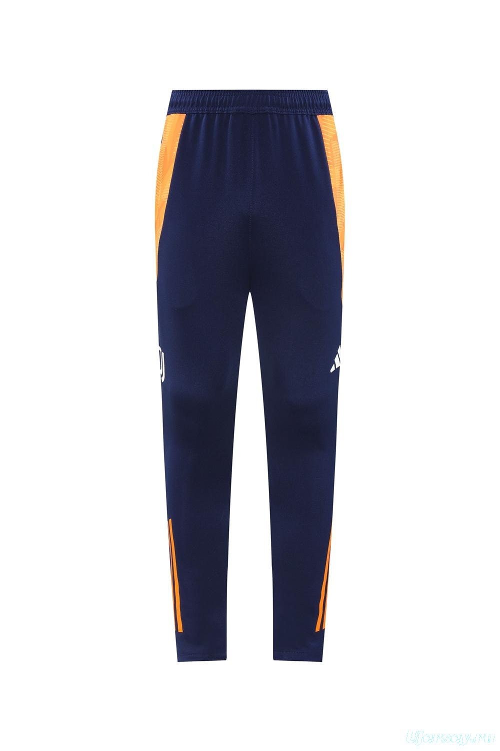 24/25 Juventus Orange Full Zipper Jacket +Long Pants