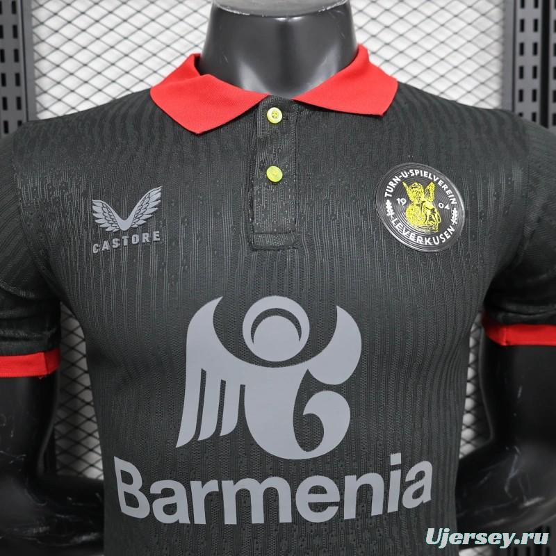 Player Version 24/25 Bayer Leverkusen 120th Anniversary Black Special Jersey