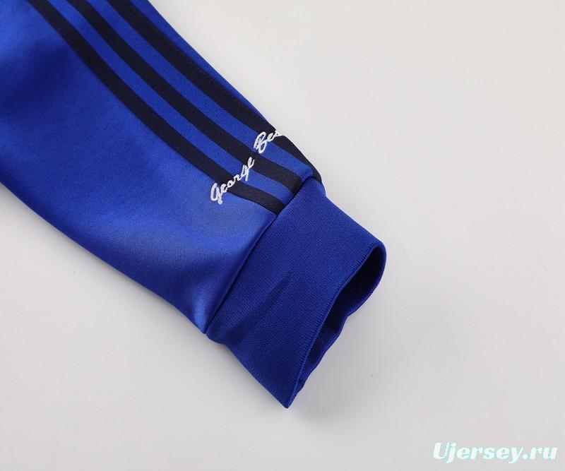 24/25 Manchester United Blue Full Zipper Jacket +Long Pants