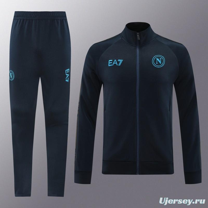 24/25 Napoli Navy Full Zipper Jacket +Long Pants