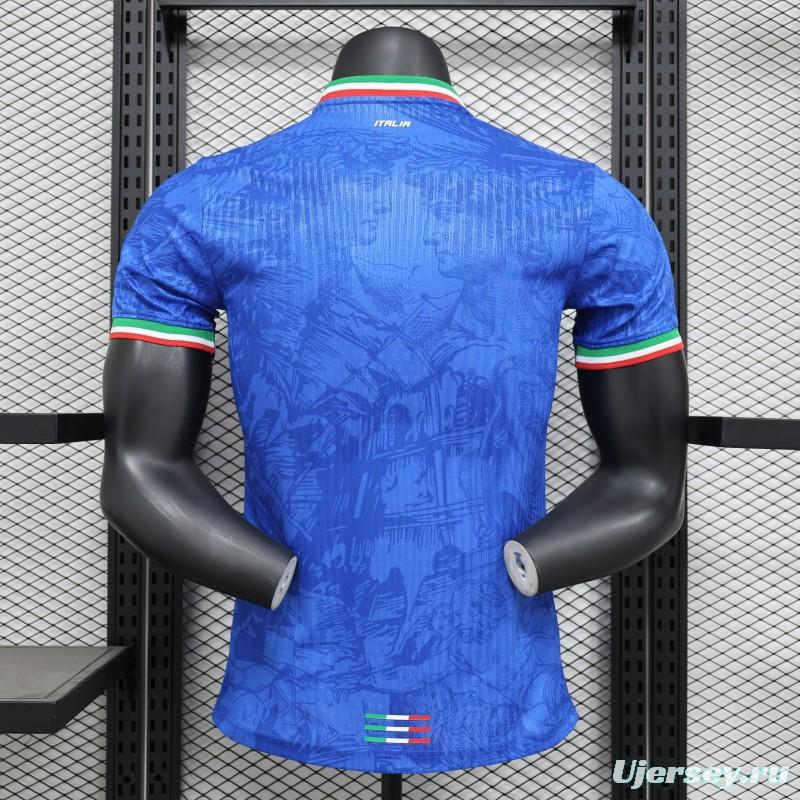 Player Version 2024 Italy Michelangelo Blue Special Training Jersey