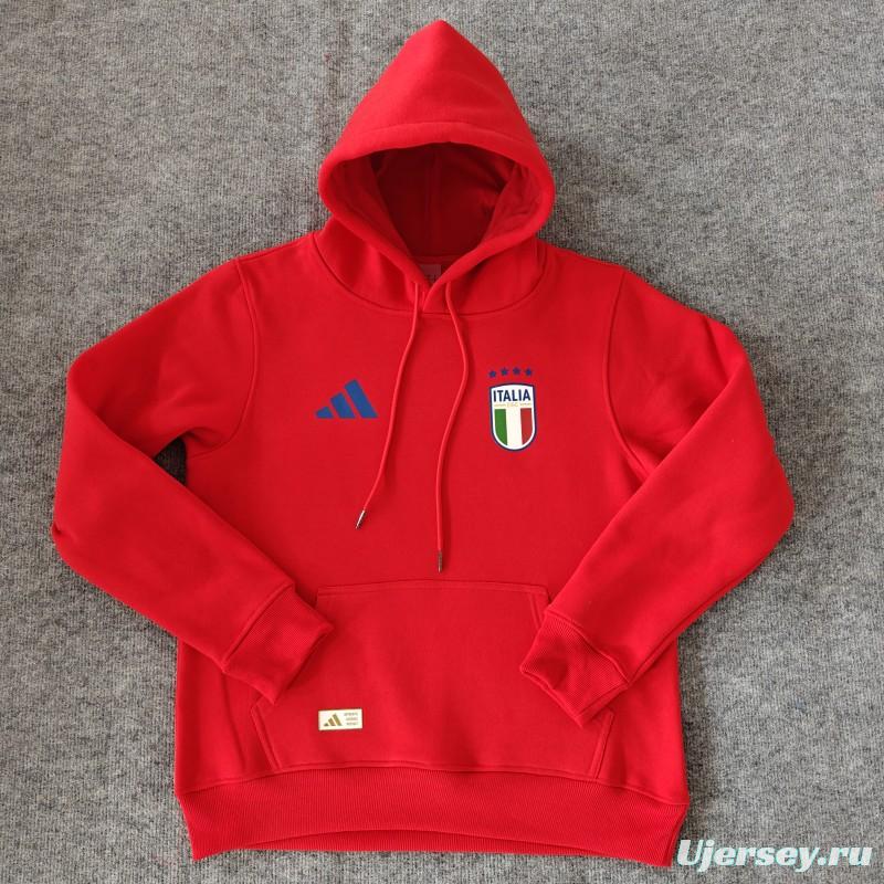 2024 Italy Navy/Red/Black/Beige/Grey Hoodie WIth Black Badge