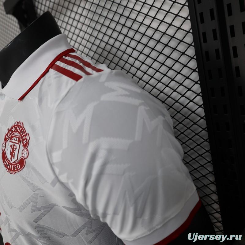 Player Version 25/26 Manchester United White Special Jersey