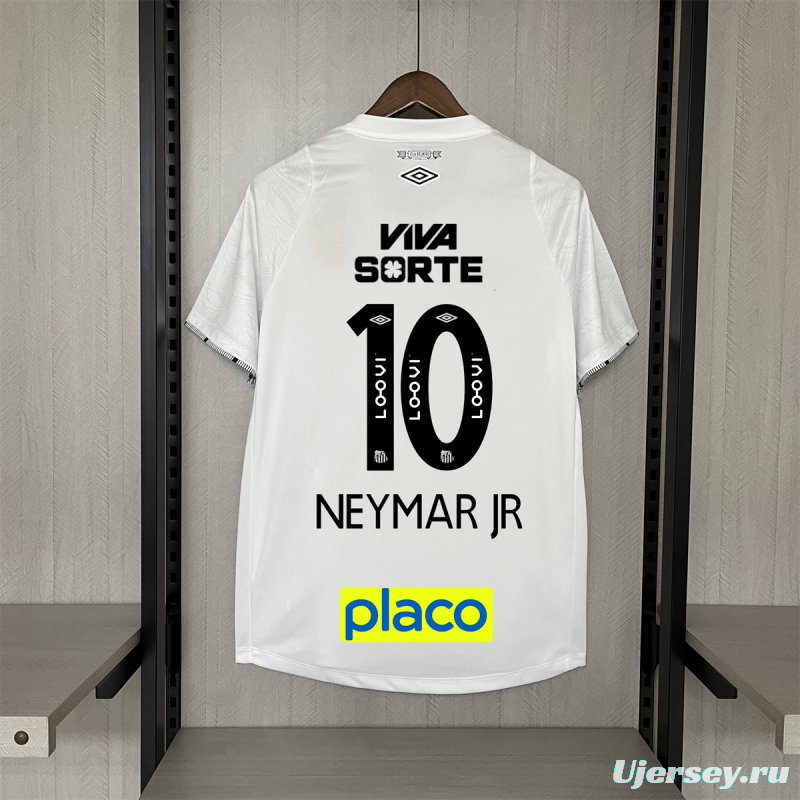 24/25 Santos &amp; Neymar Home S-XXXXL Jersey