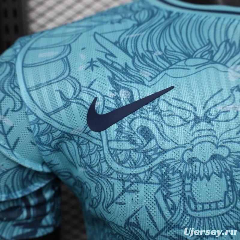 25/26 Player Version Barcelona Special Edition Blue Dragon Jersey