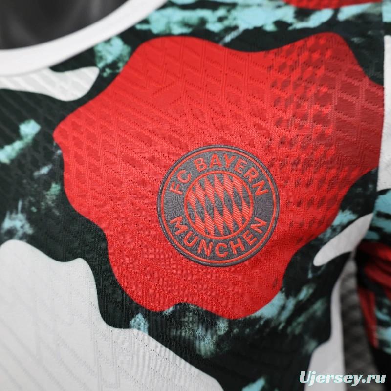 Player Version 24/25 Bayern Munich Pre-Match Jersey With Special Patterns