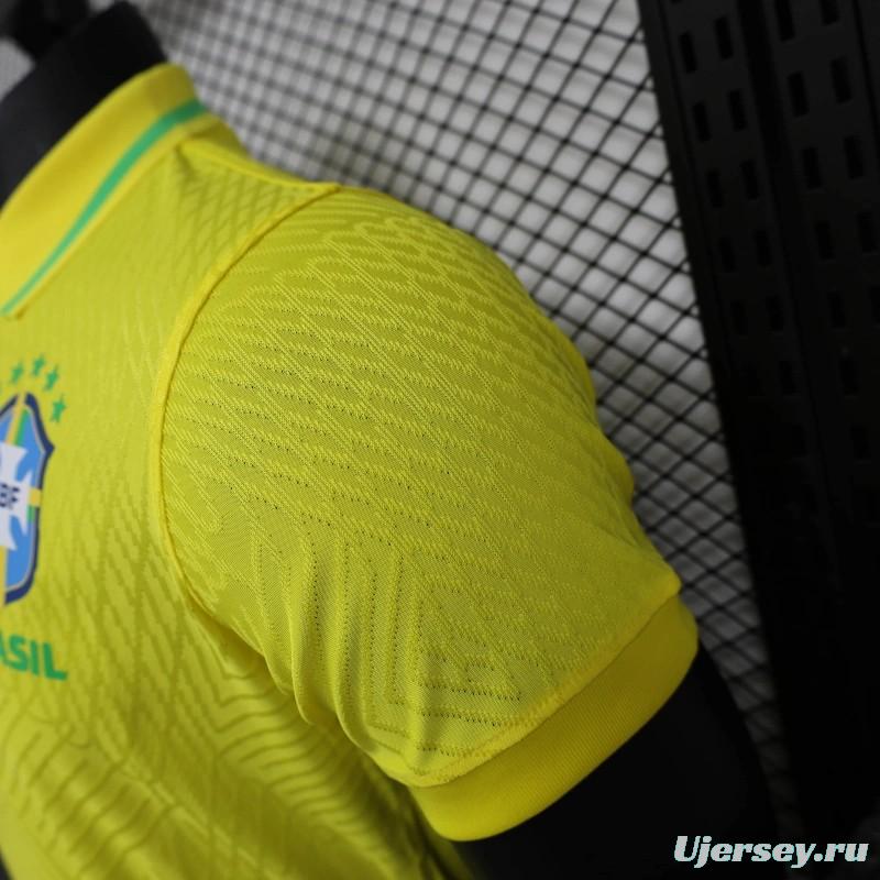 25/26 Player Version Brazil POLO Yellow Jersey