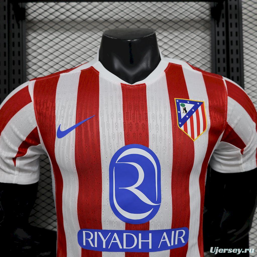 2025/26 Player Version Atletico Madrid Home Jersey