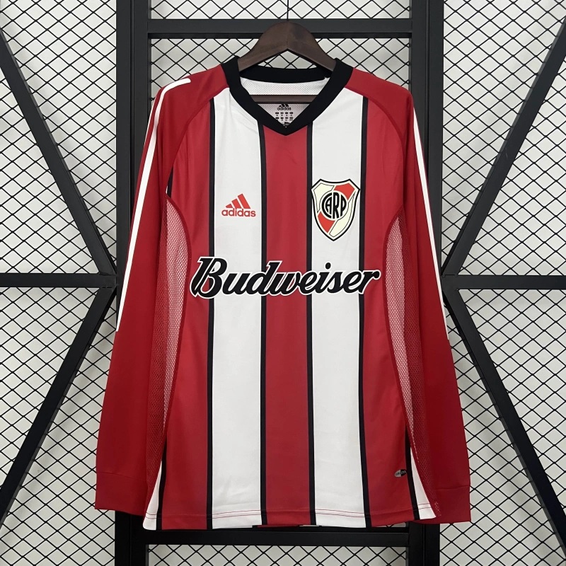 03/04 Retro River Plate Home Long Sleeve Jersey