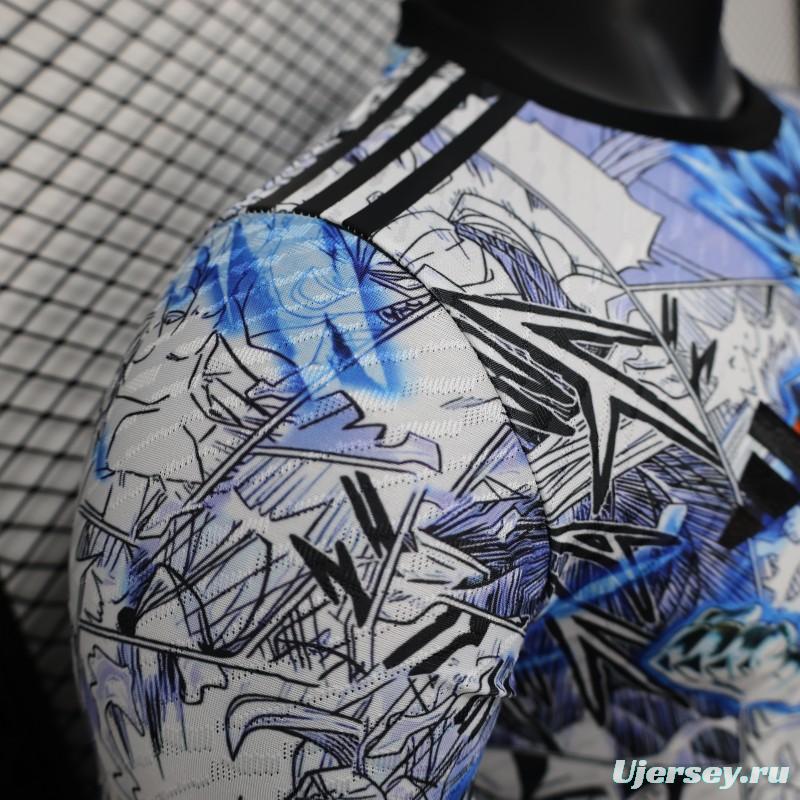 Player Version 2025 Japan White with Dragon Ball Z Anime Design Jersey