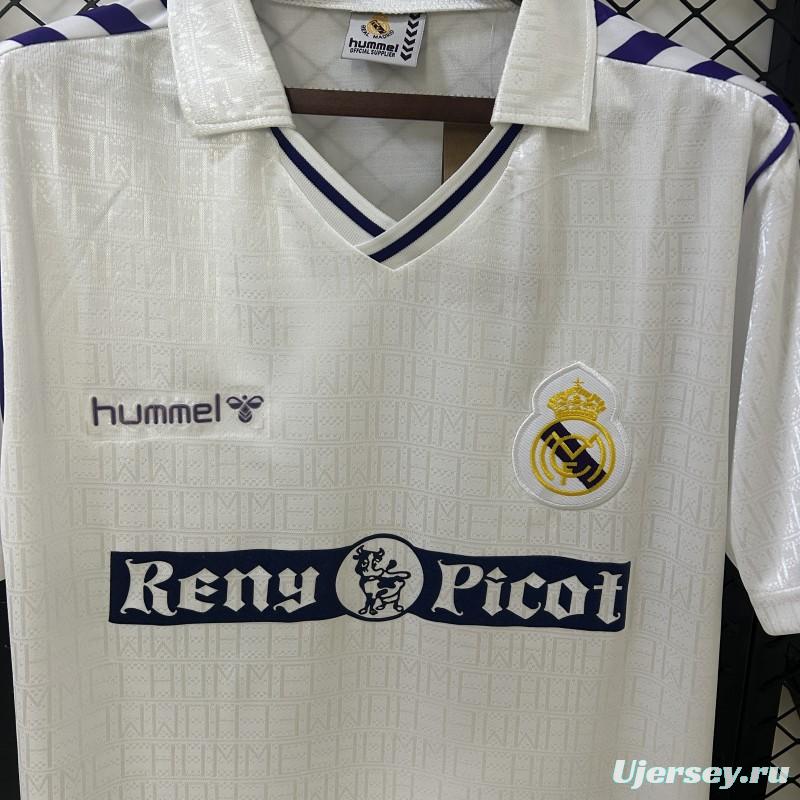 89/90 Retro Real Madrid Home Jersey
