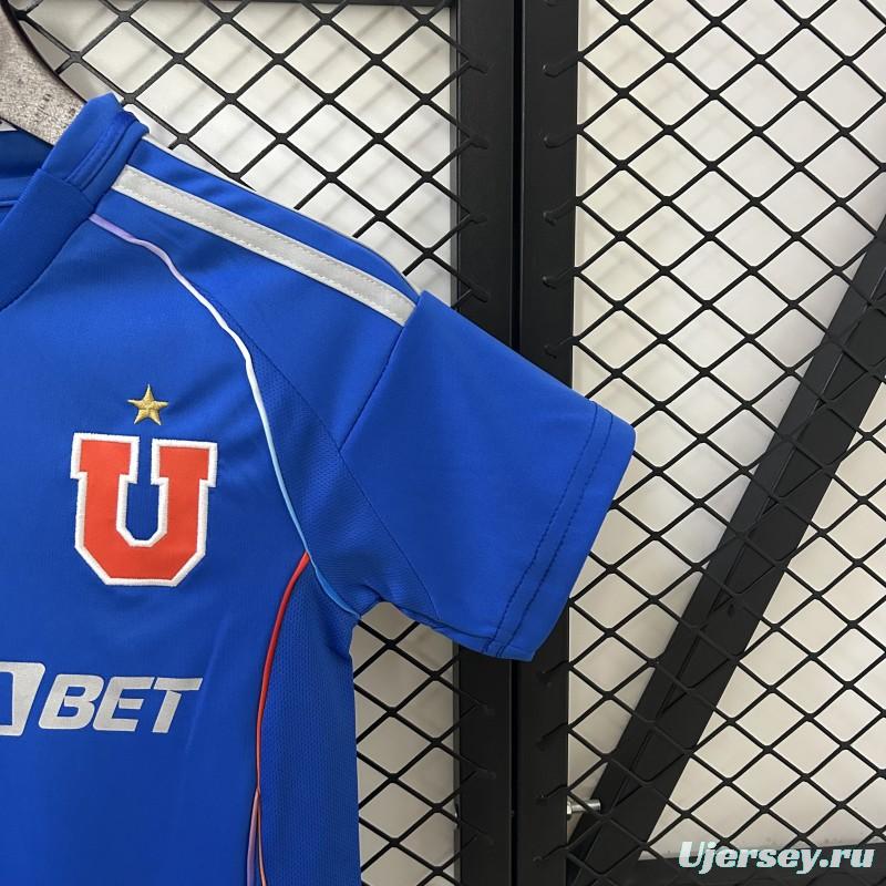 25/26 Kids Universidad De Chile Home Size 16-28 Jersey