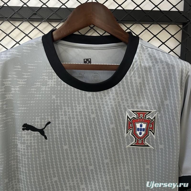 2025 Goalkeeper Portugal Grey Jersey