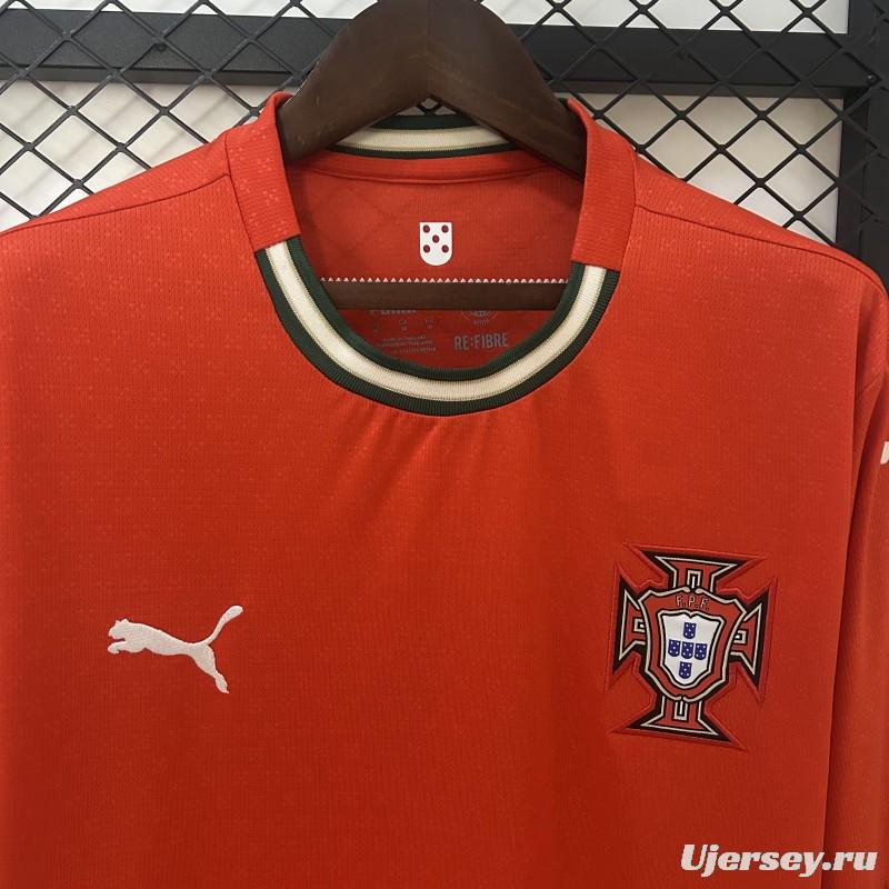 2025 Long Sleeve Portugal Home Jersey