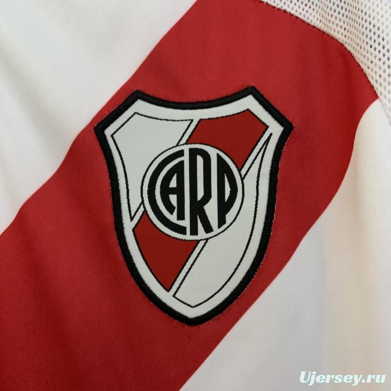06/07 Retro Long Sleeve River Plate Home Jersey