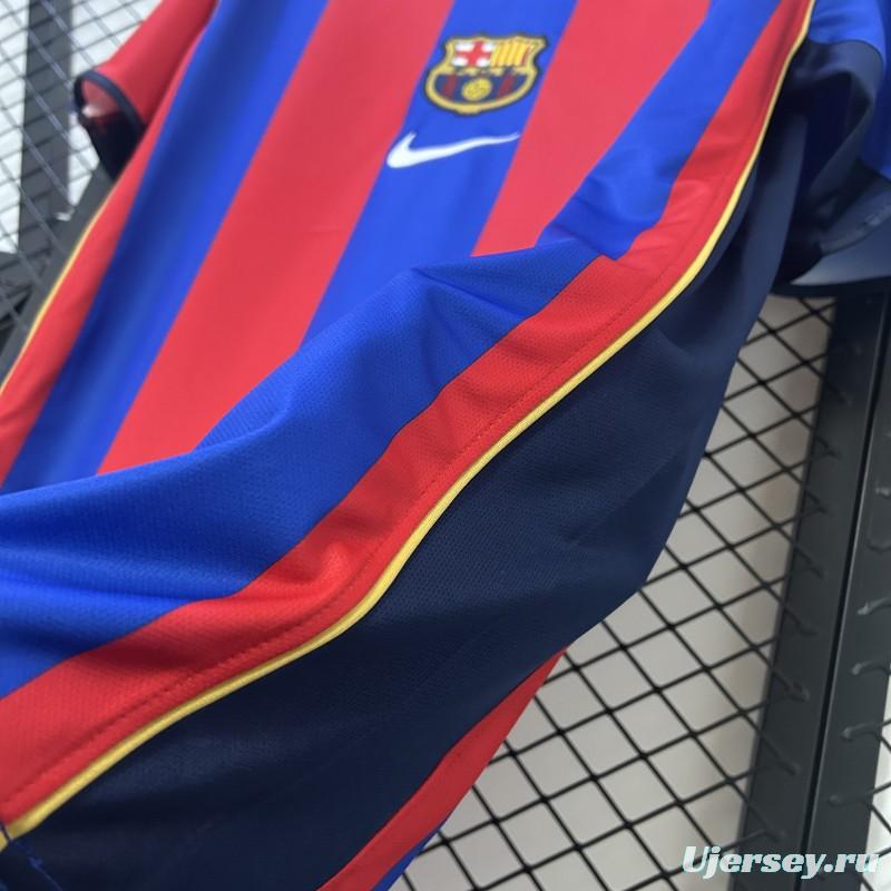01/02 Retro Barcelona Home Jersey