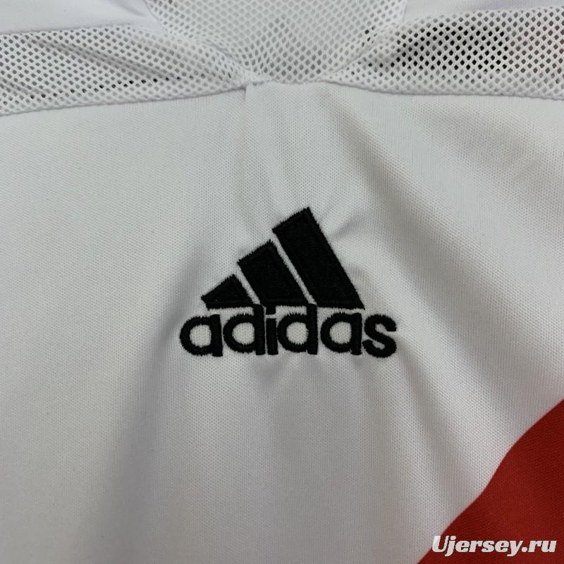 06/07 Retro Long Sleeve River Plate Home Jersey