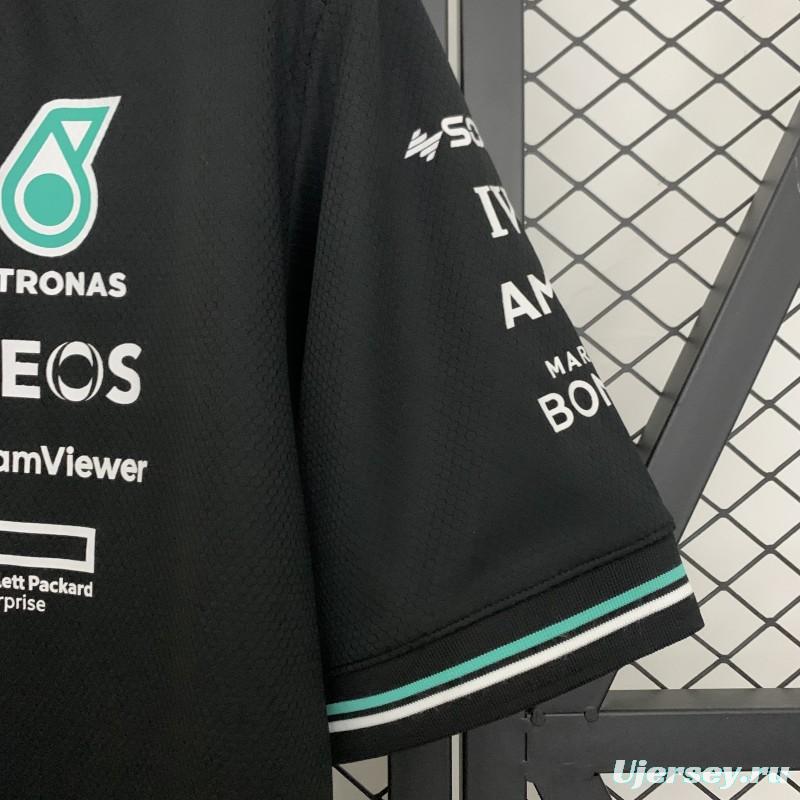 2025 F1 Formula AMG Black T-Shirt