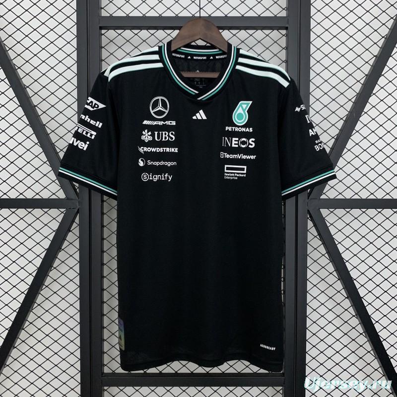 2025 F1 Formula AMG Black T-Shirt