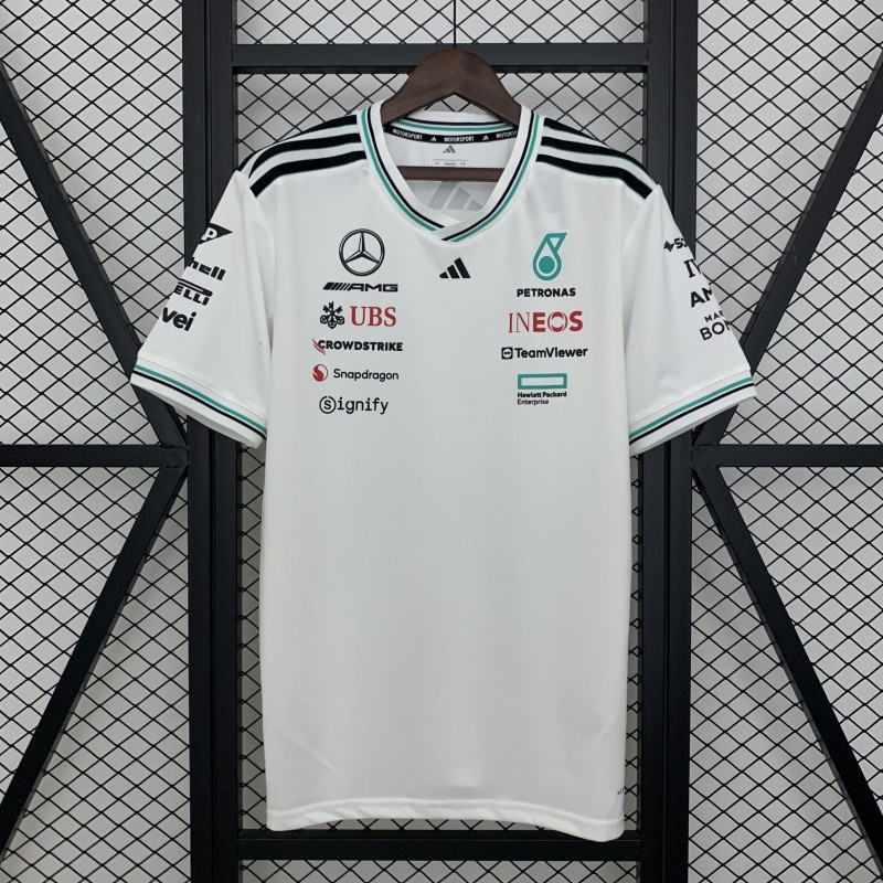 2025 F1 Formula AMG White T-Shirt