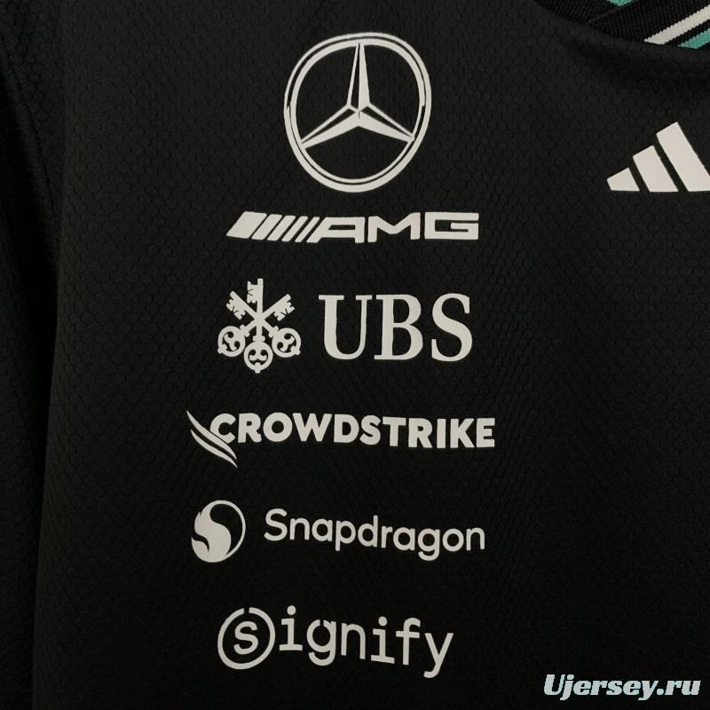 2025 F1 Formula AMG Black T-Shirt