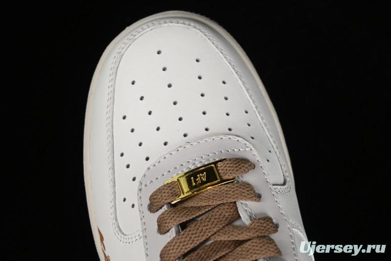 Nike Air Force 1 '07 Low x Kaws Casual Sneakers with Full-Length Air Cushion - CW2288-207