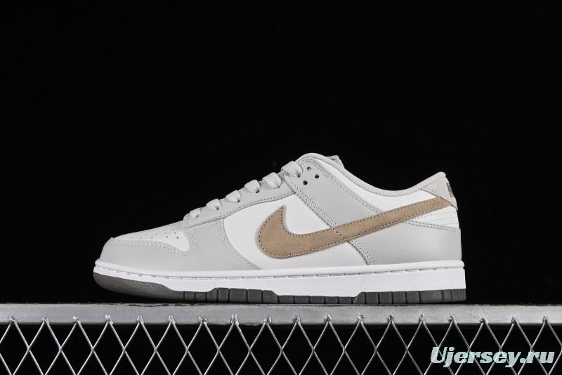 Nike Dunk Low SB Casual Sneakers in Light Grey/Khaki - FJ4188-001