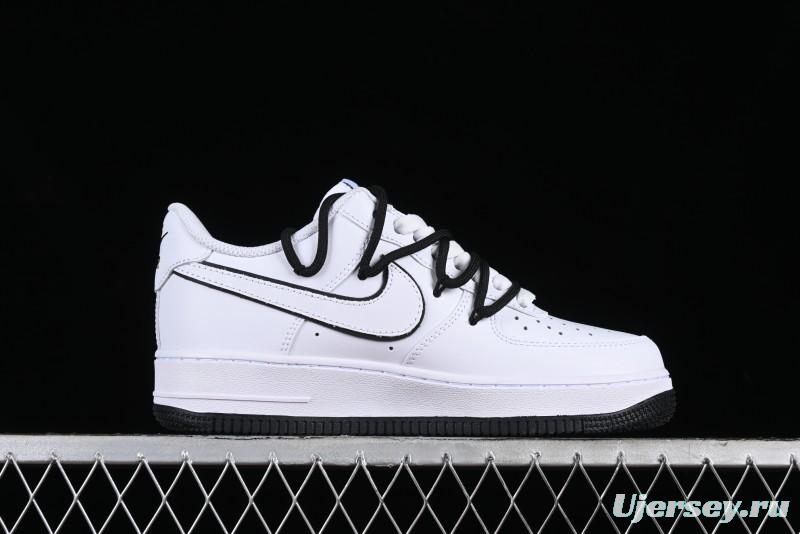 Nike Air Force 1 '07 Low Anime Theme Custom Swoosh Strap Low-Top Casual Sneakers - ZH0316-026