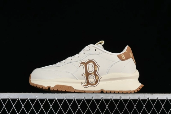 New York Yankees MLB Chunky Runner Denim Monogram Lightweight Casual Sneakers - 3ASHCRM3N43BRS