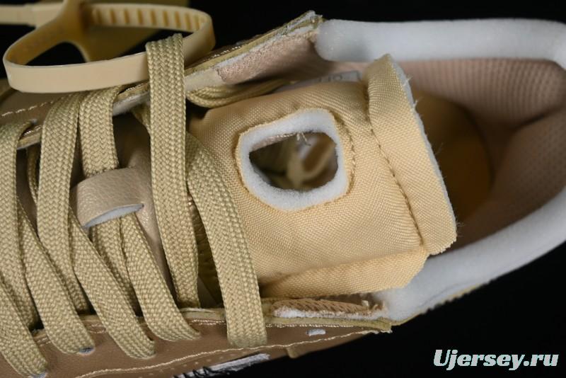 Off-White x Nike Air Force 1 '07 Low "Metal Gold" Casual Sneakers - DX1419-900